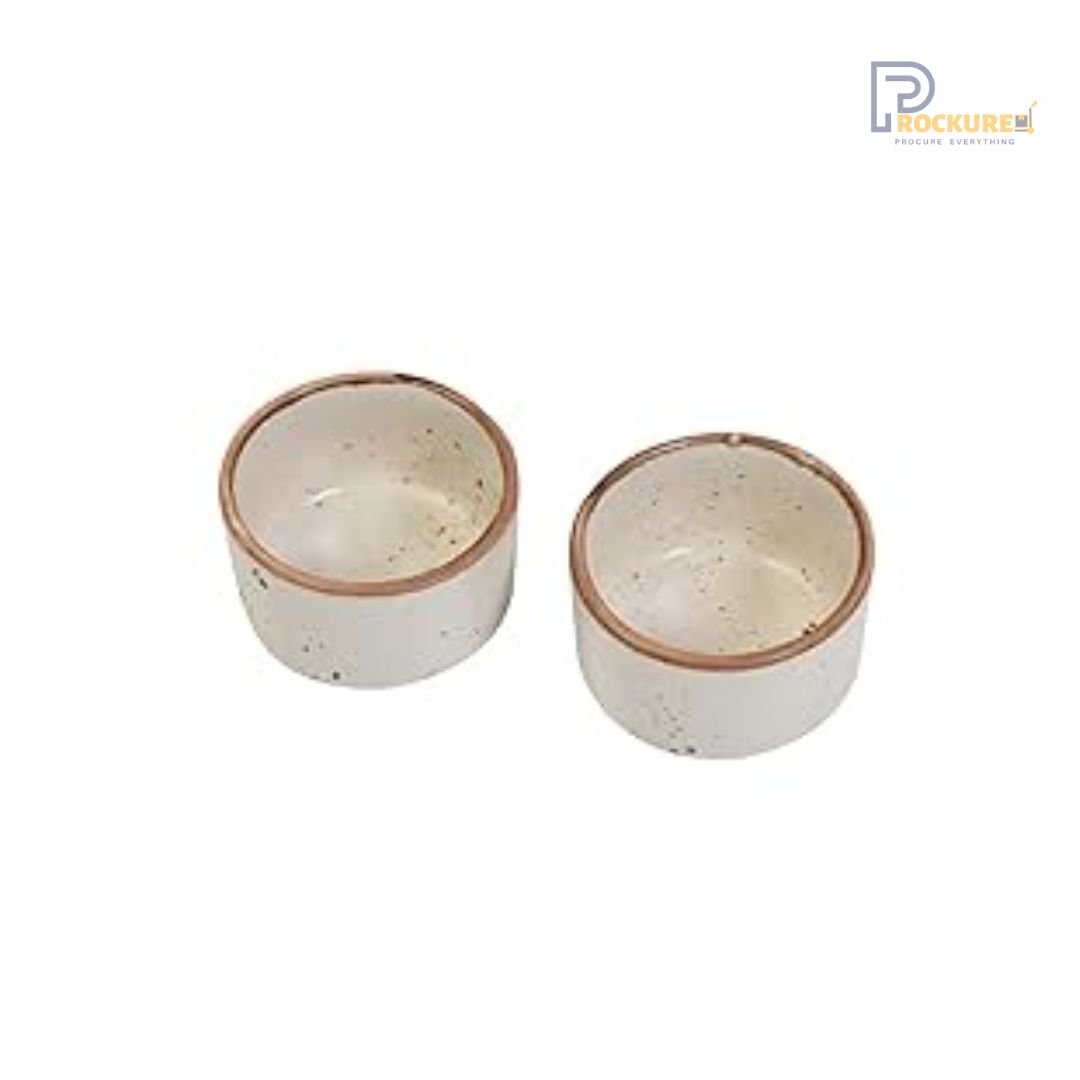 Sanaai Speckled Brown Round Dip Bowl - Perfect for Sauces & Condiments (72 Pc Carton)