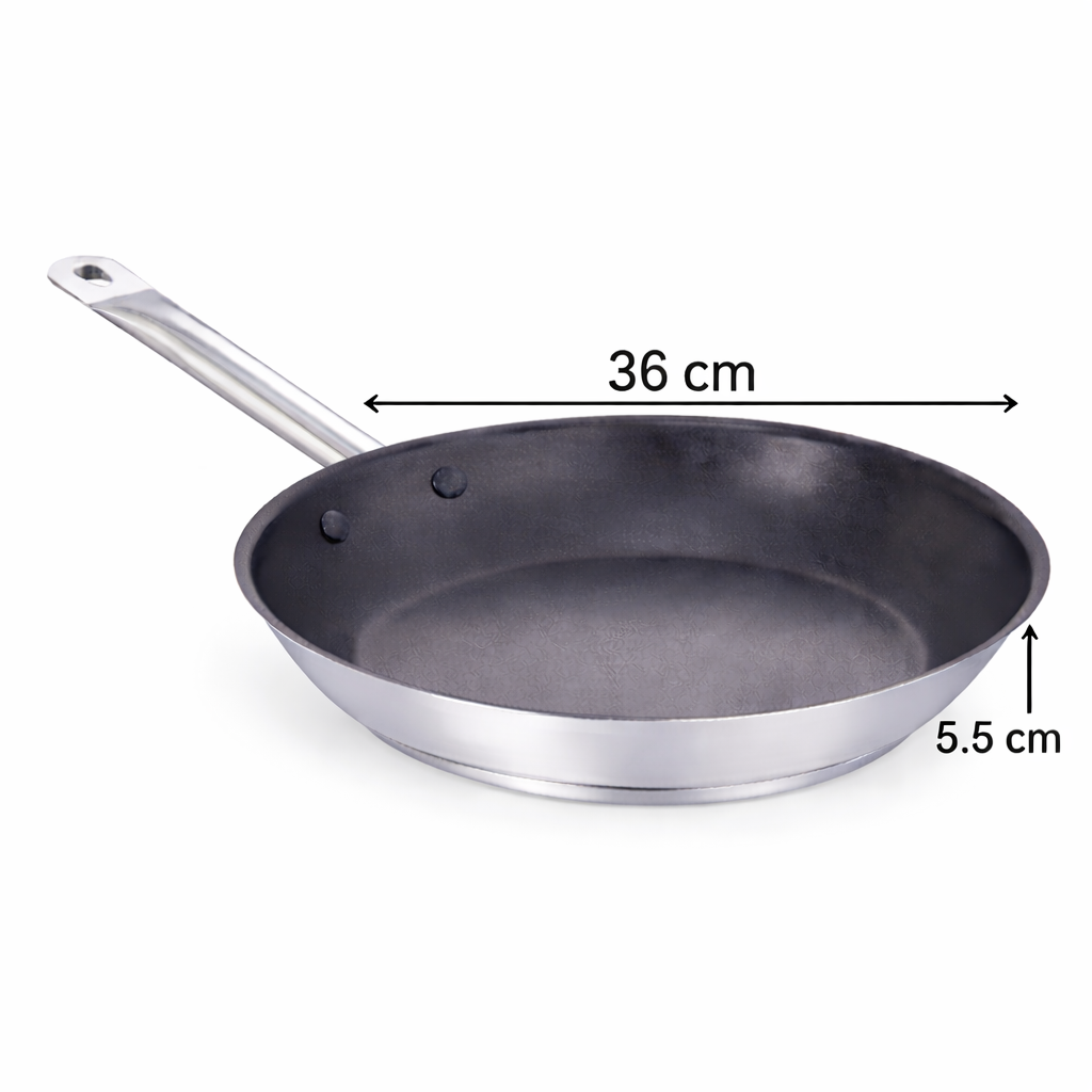 Pradeep Non Stick Frying Pan 36 cm with Helper Handle