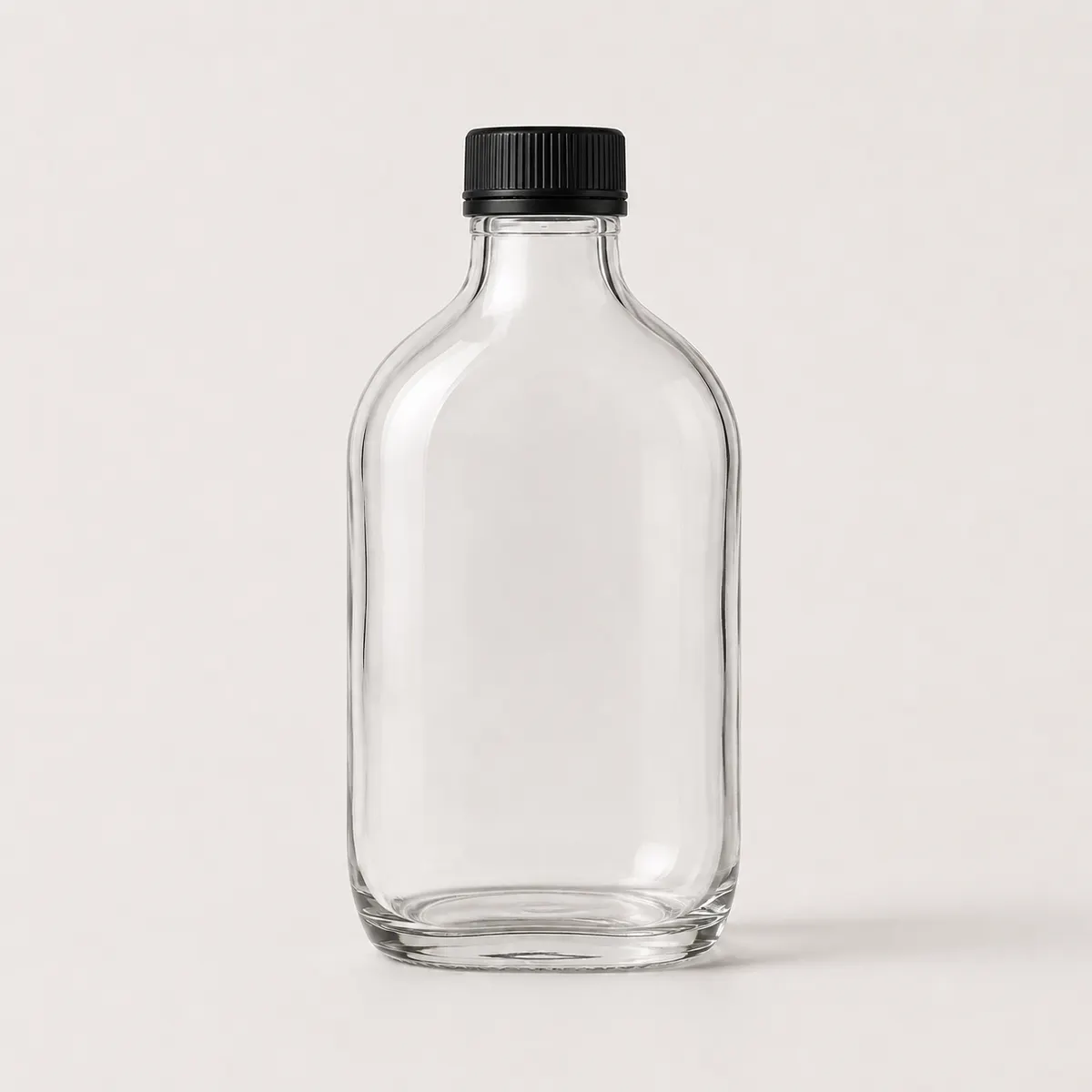 Glass Bottle for Cold Brew and Beverages 180 ml with Metal and Plastic Cap option 2