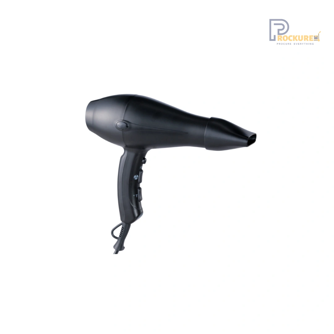 JVD Ibiza Hair Dryer – Compact Wall-Mounted Ionic Dryer with Curly Cord for Premium Hospitality Use