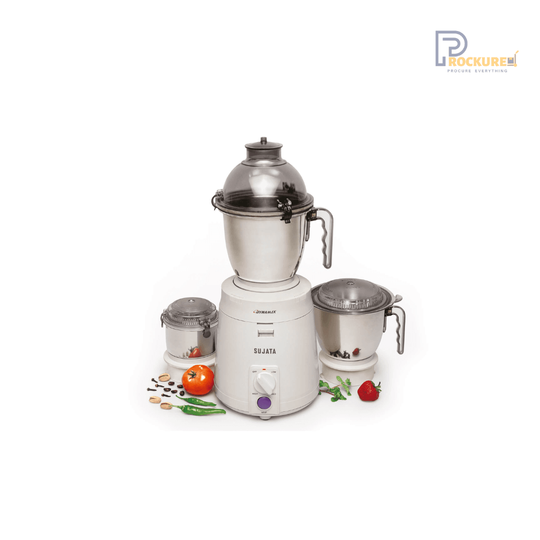 Sujata Dynamix Heavy Duty Mixer Grinder – 900W, 3 Jars, 22000 RPM Motor