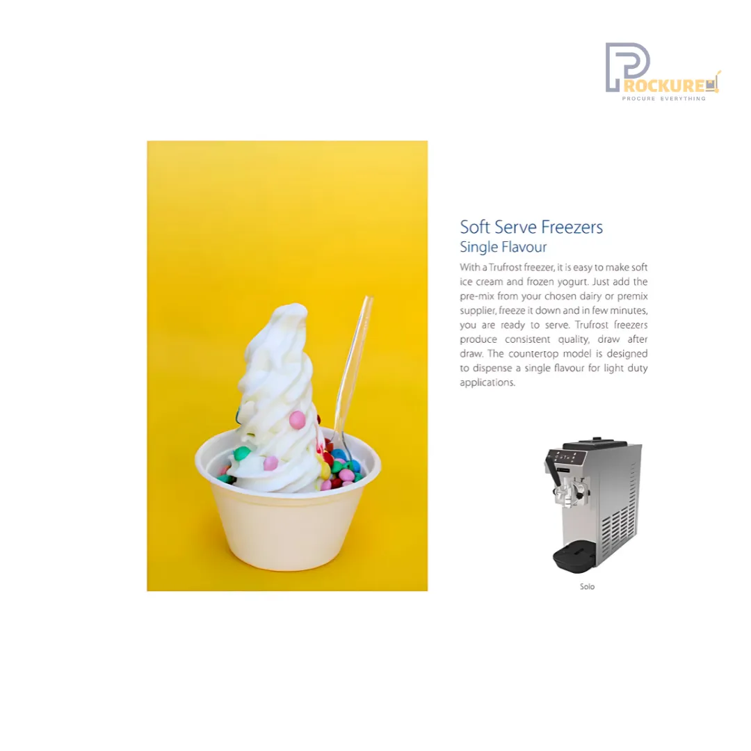 Trufrost Solo Commercial Ice Cream Maker – Compact & Efficient (10L Capacity)