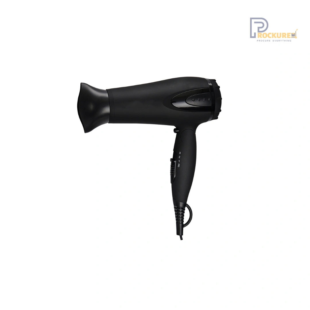 Dolphy Black 1875W ABS Foldable Hair Dryer