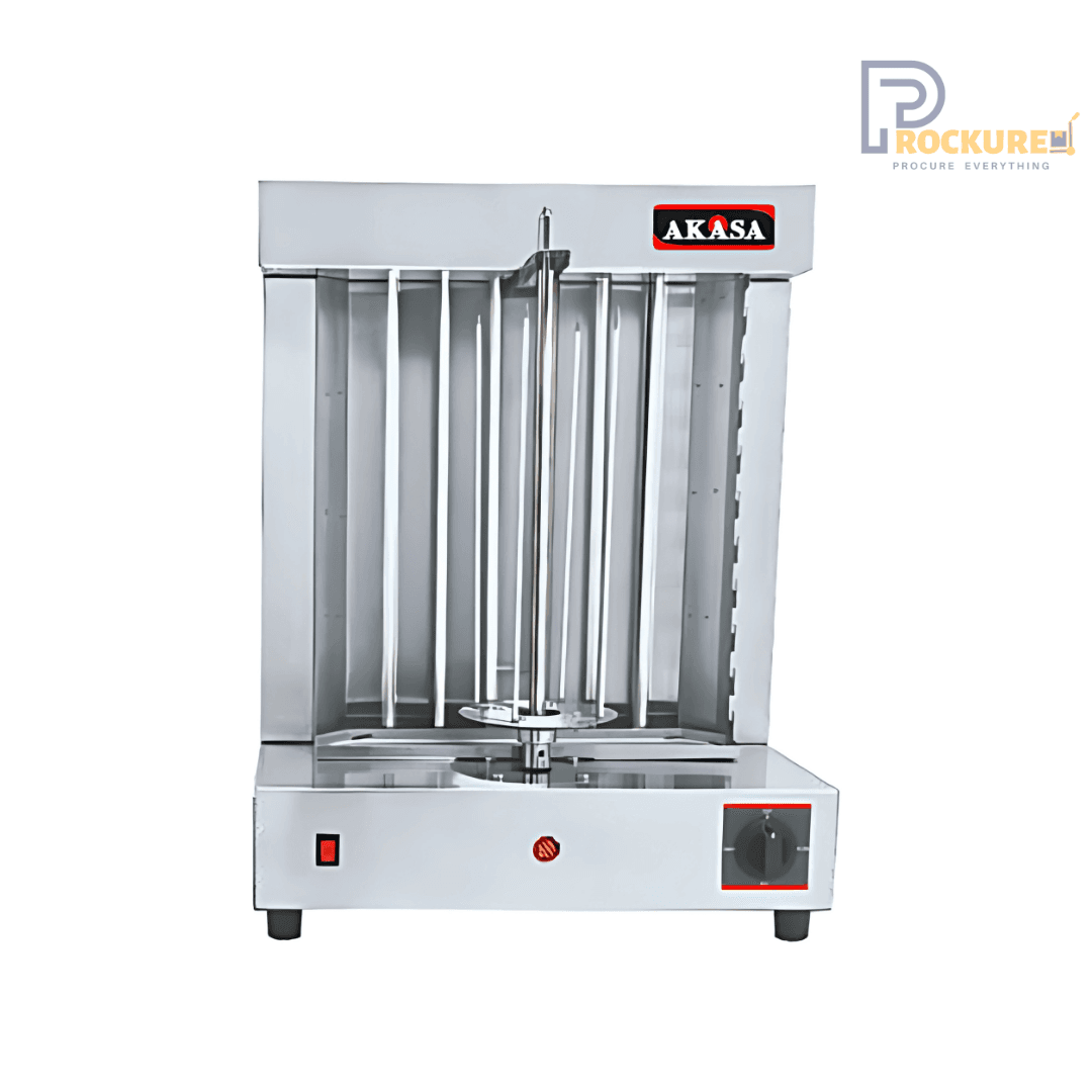 Akasa ESH 24 Electric Shawarma Machine & Rotisserie – 2400W Stainless Steel