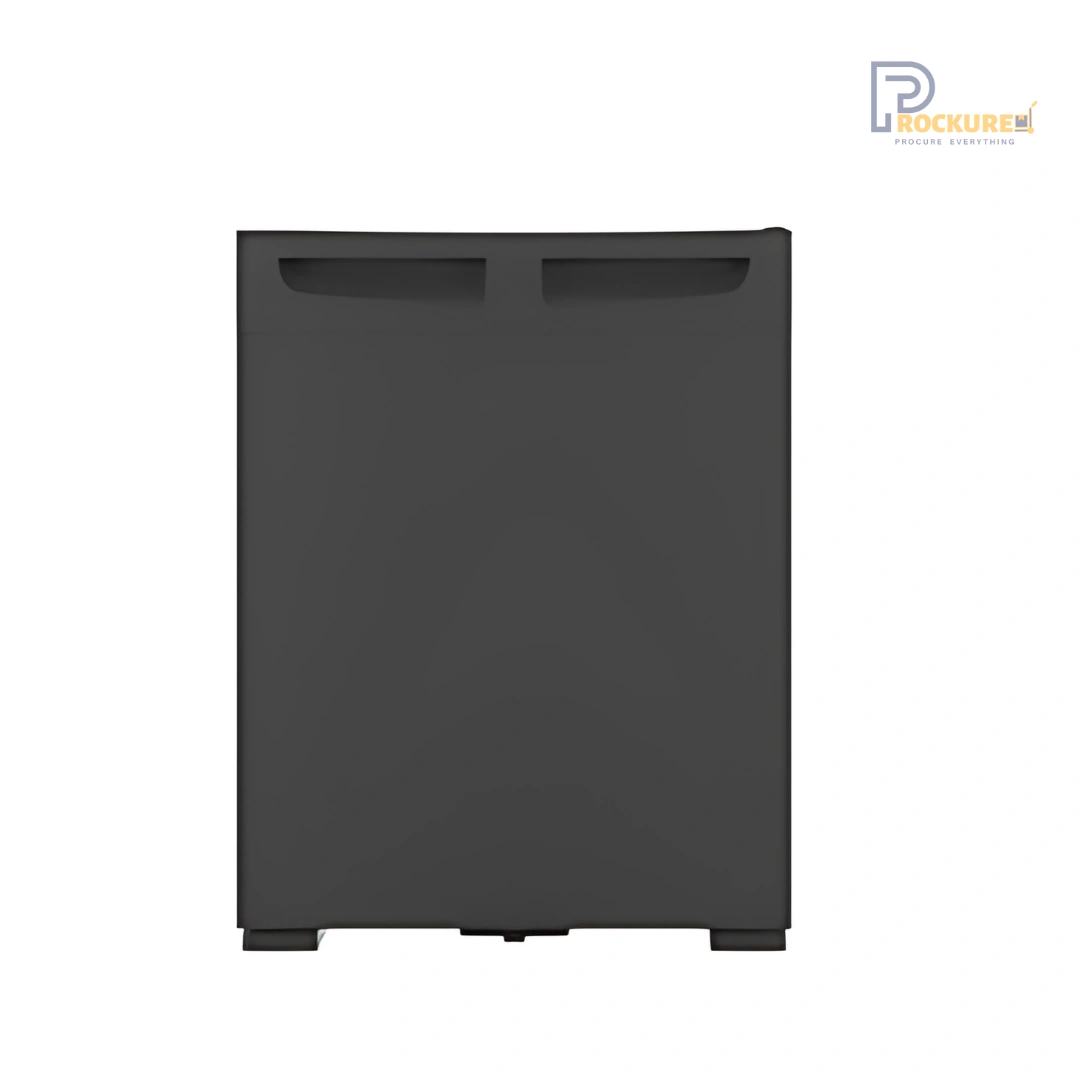 JVD TA Pro30 Minibar – 30L Solid Door, Thermo-Absorption, 2 Glass Shelves, Lock, VDE Plug (Black)