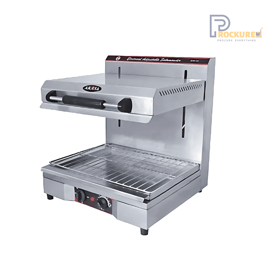 Akasa EAS 50 Electric Barbecue & Salamander – 2400W Stainless Steel Grill