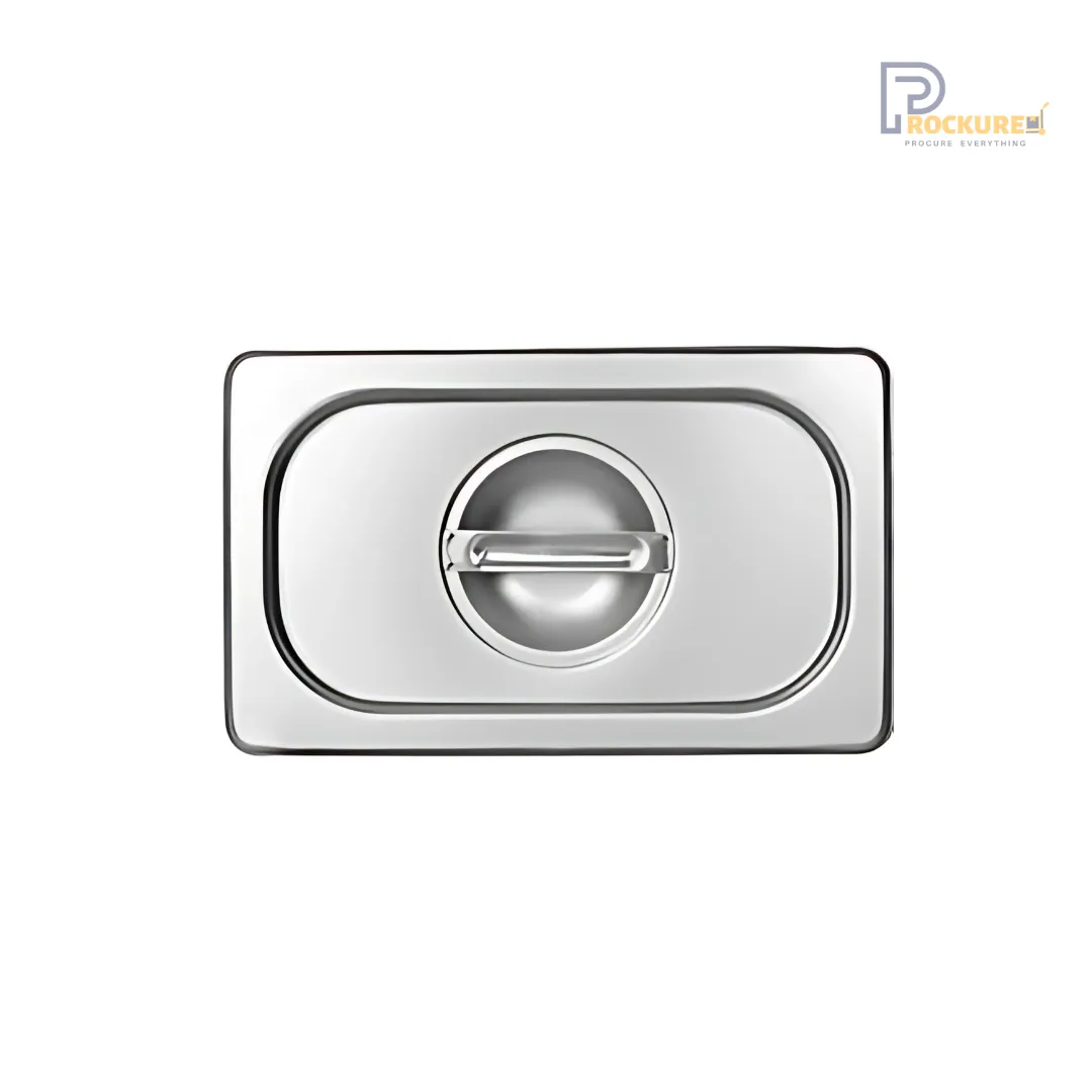 Stainless Steel 202 Grade GN Pan Lid 1/4 – 265x162 mm