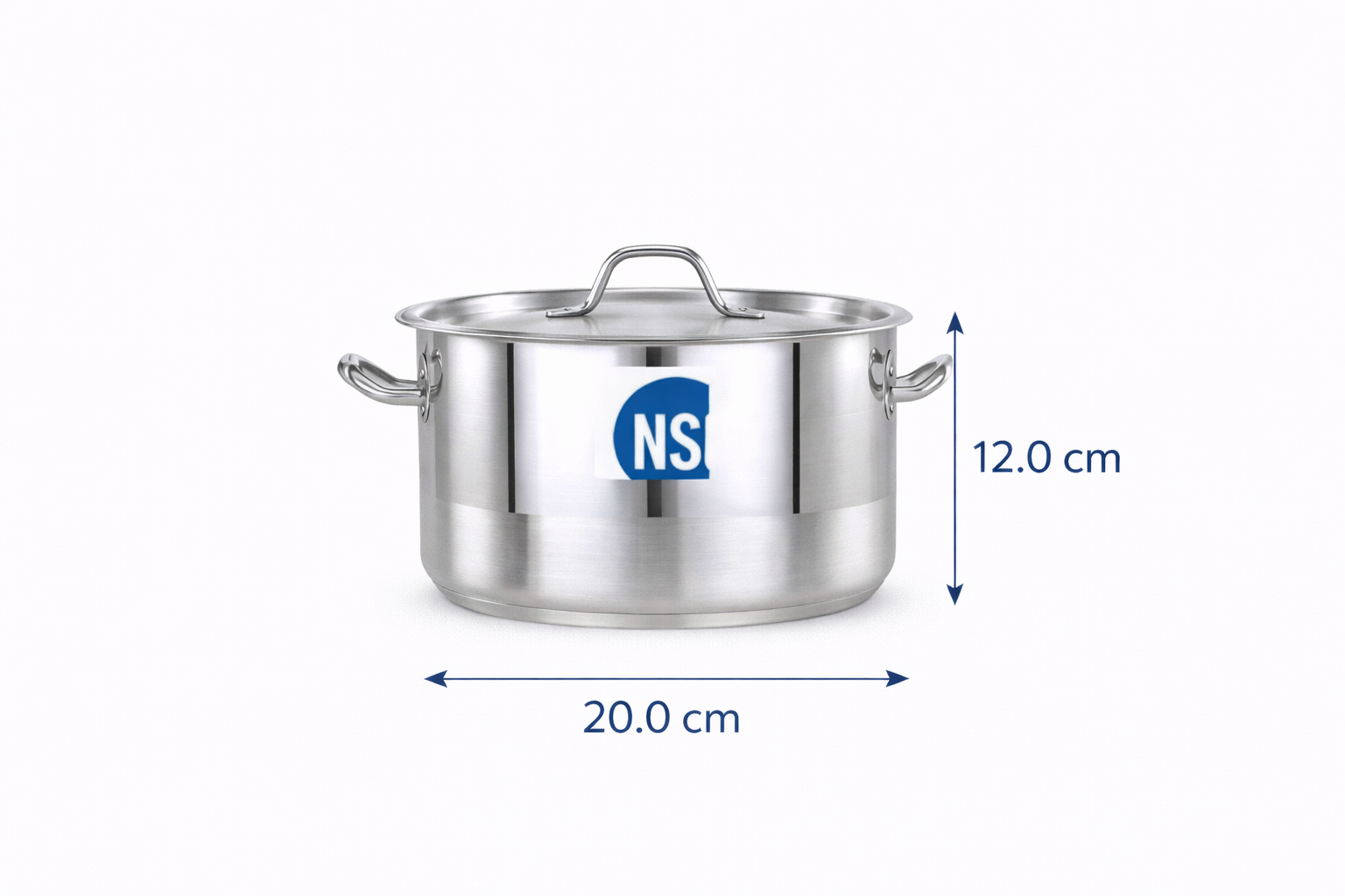 Stainless Steel Cookpot 3.5 Litre - Cook Pot 1/2 Size 20x12 cm
