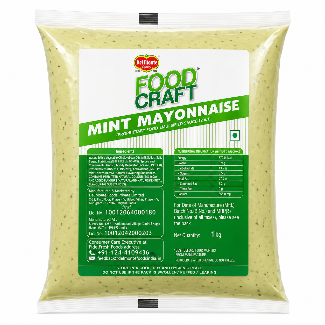 Del Monte Food Craft Mint Mayonnaise 1kg