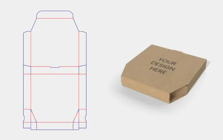 Customized Diamond Shaped Kraft Brown Corrugated Pizza Box | Bulk Order MOQ 1000 Pcs