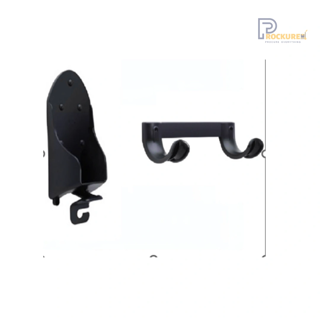 JVD Ironguard – H365/W141/D170mm, Iron Holder & Board Hanger, Black