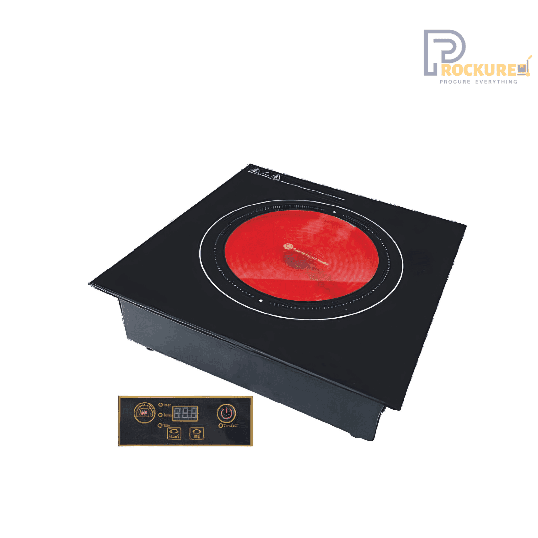 Akasa Infra Red Cooktop – 2000W Countertop Electric Stove with Digital Controls for Fast & Even Cooking