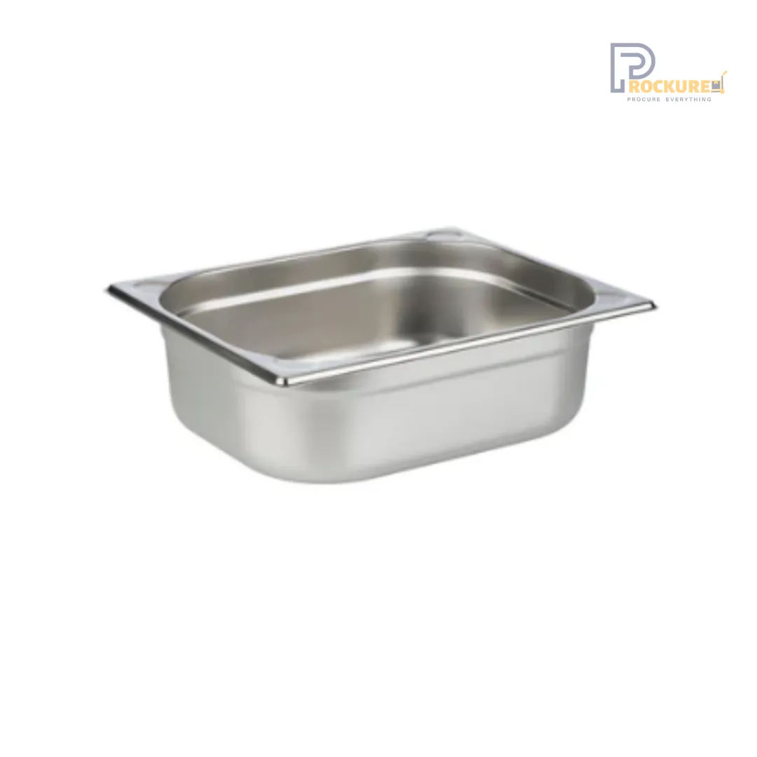 Stainless Steel GN Pans 304 1/2 – 100mm Deep | 6L