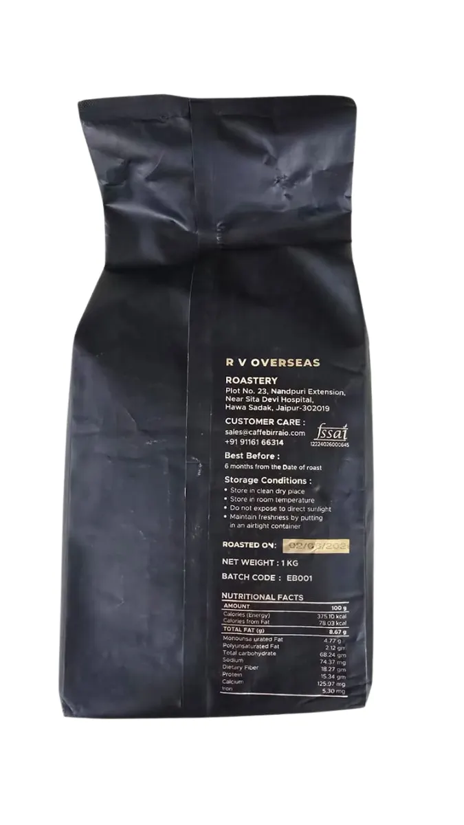 Cafe Birraio Cold Brew Grind Coffee 1kg Pack for Cafes, Hotels & Restaurants 2