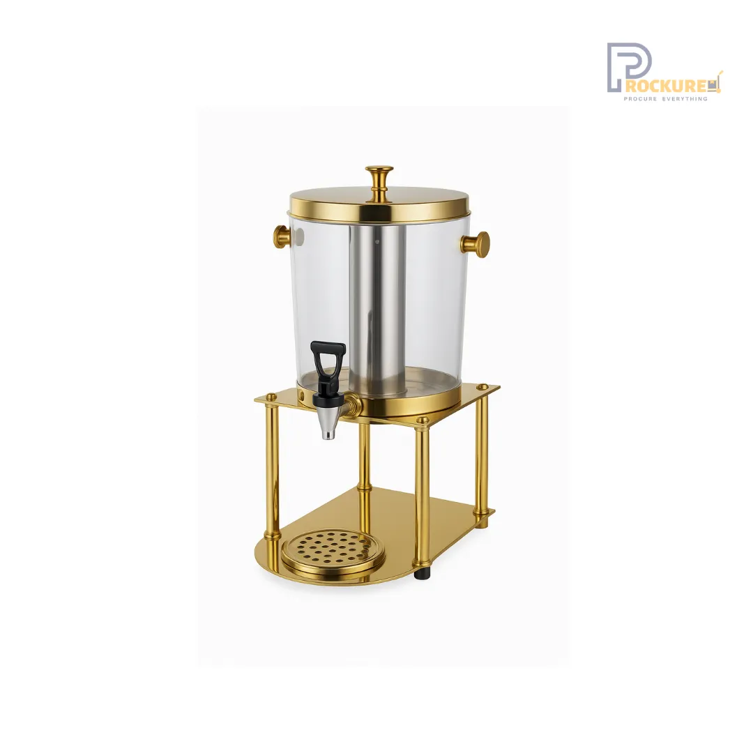 Gold Pillar Juice Dispenser – 7L Luxury Beverage Server