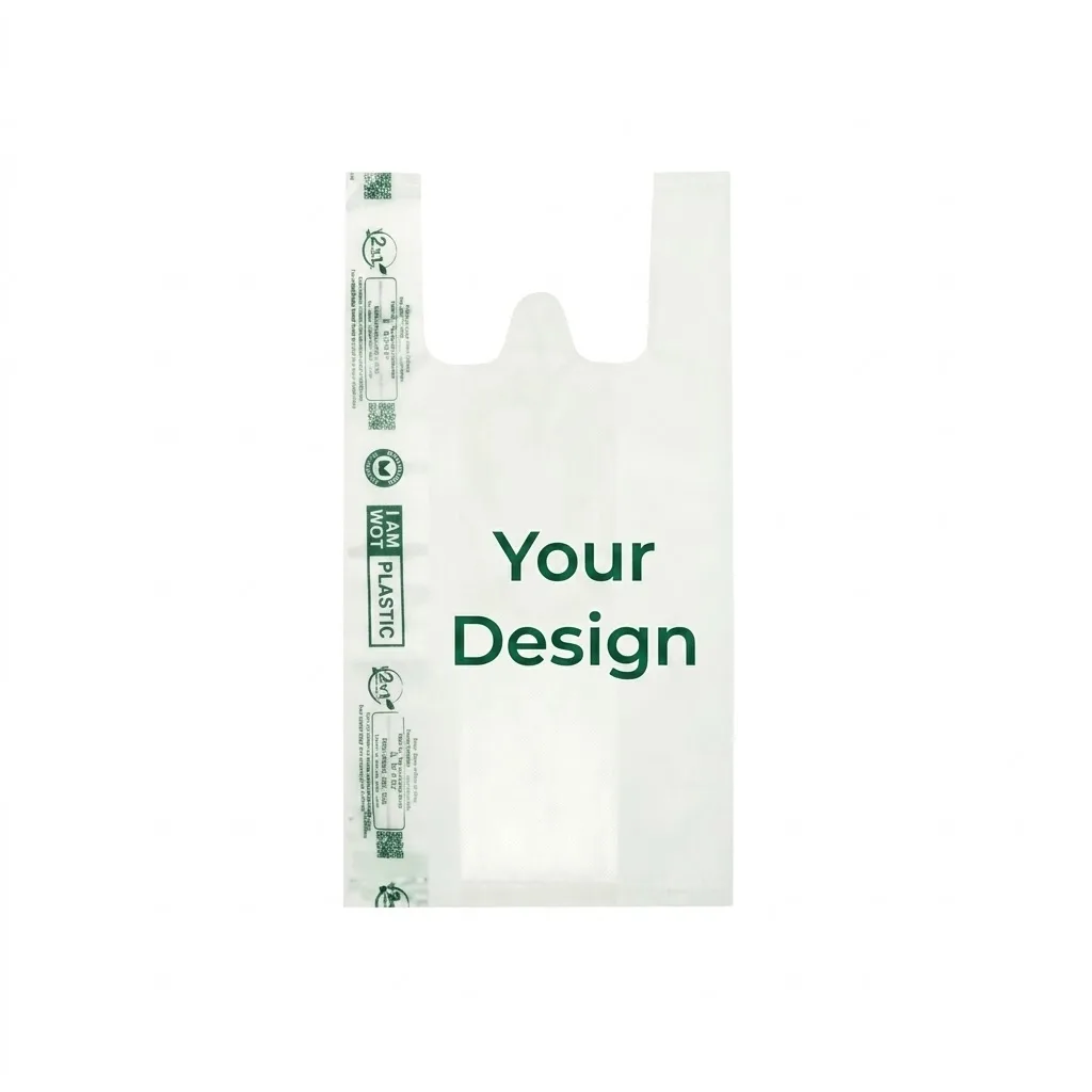 Customized Compostable Carry Bag (MOQ 100Kg)