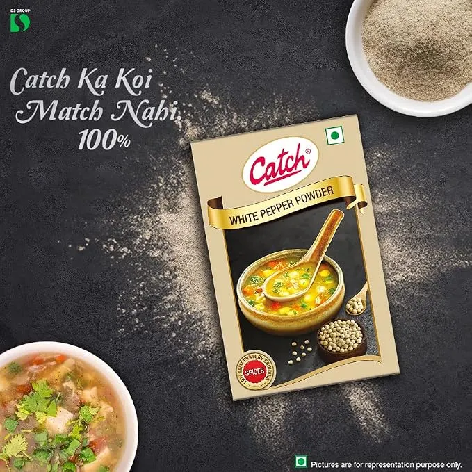 Catch White Pepper Powder (Ground White Pepper) 100 gm 3
