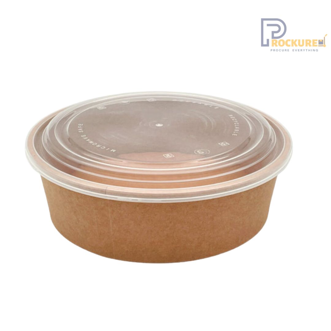 Plastic PET Lid For 250ml, 350ml, 500ml Bowl, Diameter 110mm