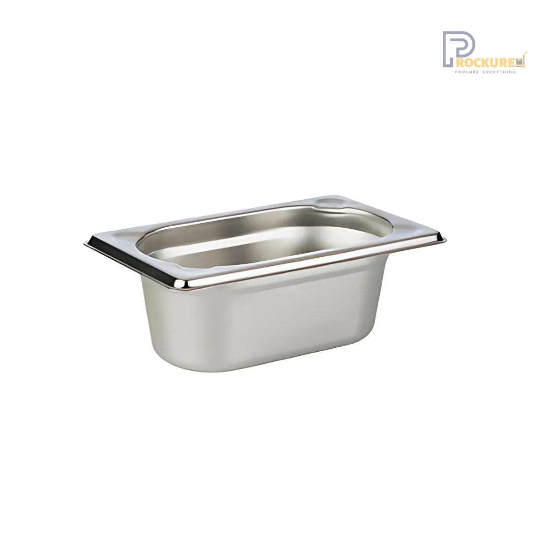 Stainless Steel 304 GN Pans 1/9 – 65mm Deep | 0.5L
