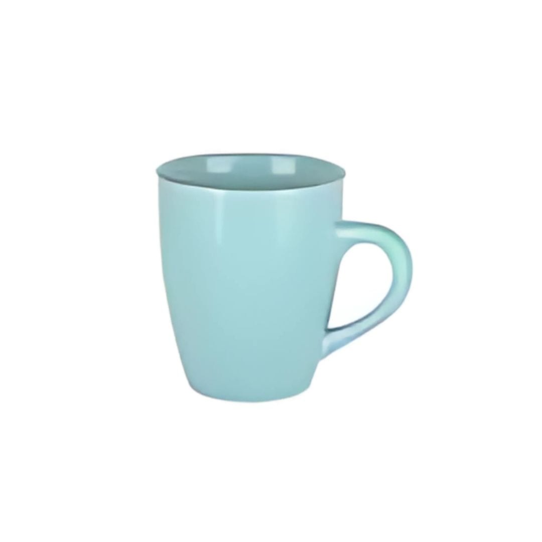 Sanaai Aqua Blue Barrel Mug - Porcelain Coffee & Tea Cup for Hotels & Restaurants (24 Pc Carton)