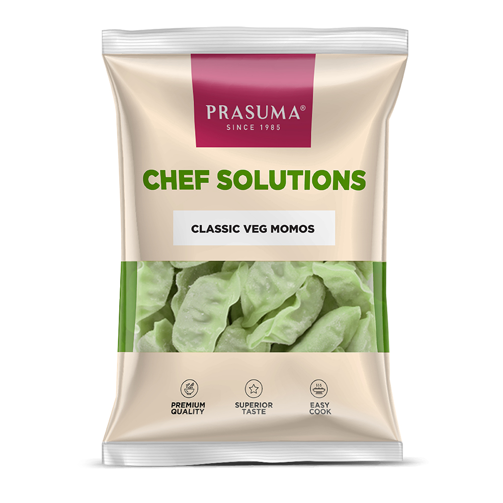 Prasuma Classic Veg Momos Frozen (Pack of 27) (20 gm/pc)