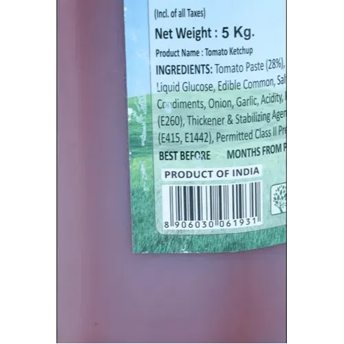 Frutin's Tomato Ketchup 5 Kg 3