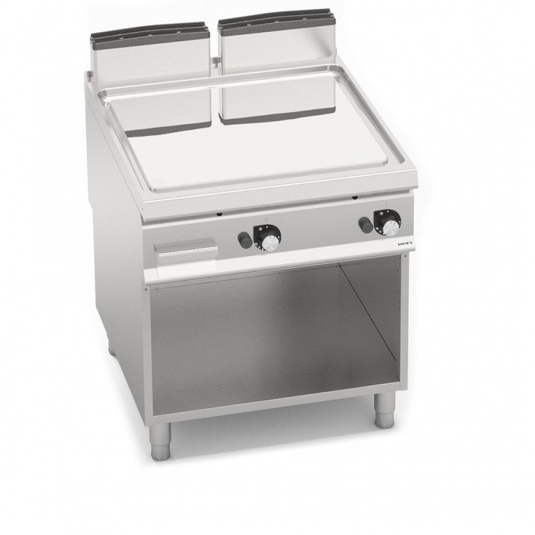 Berto's GAS GRIDDLE ON CABINET - SMOOTH PLATE MADE OF STAINLESS STEEL SG9FL8M-2/CPD