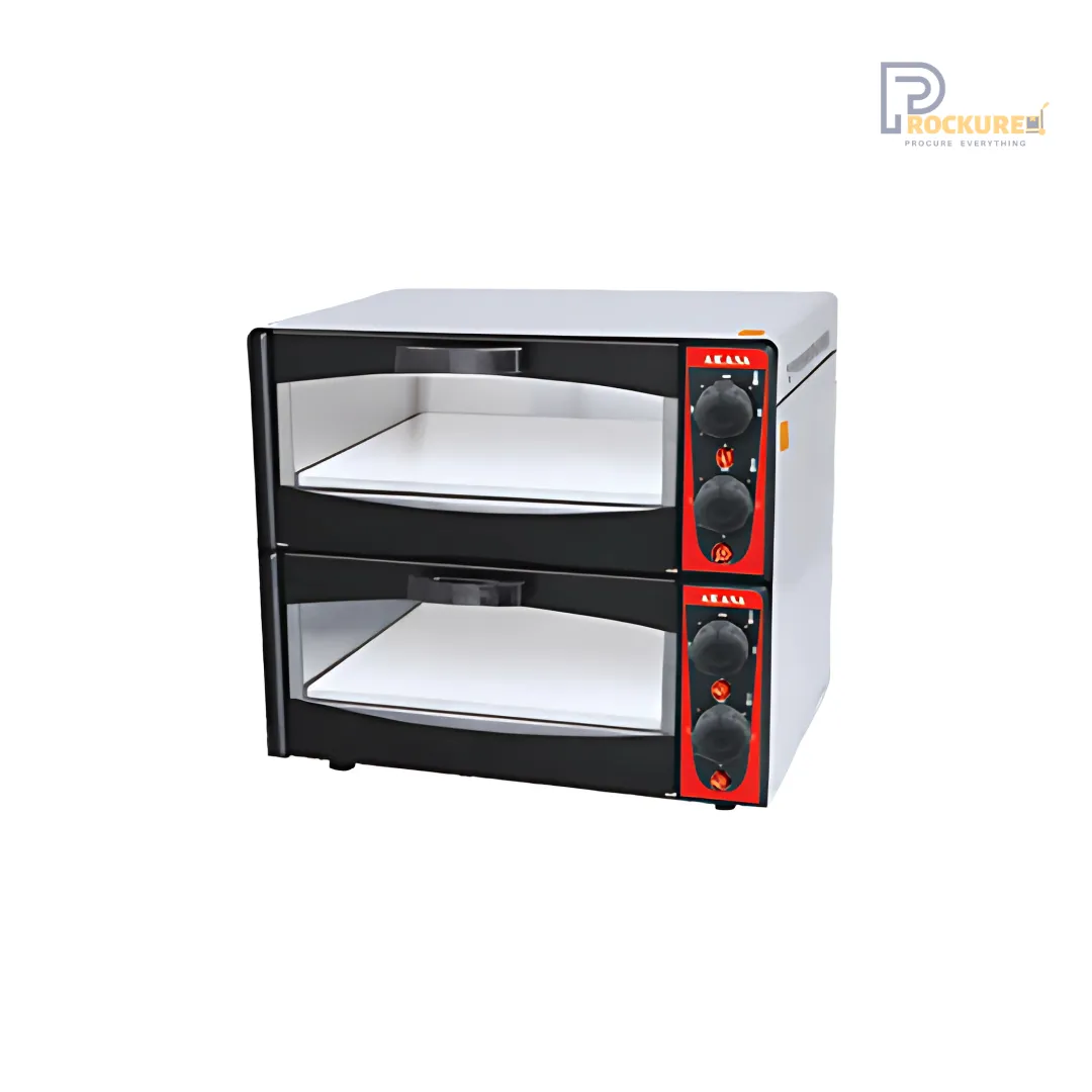 AKASA Compact Electric Pizza Oven, 1600W for Small Kitchens & Cafés (PO112STN)