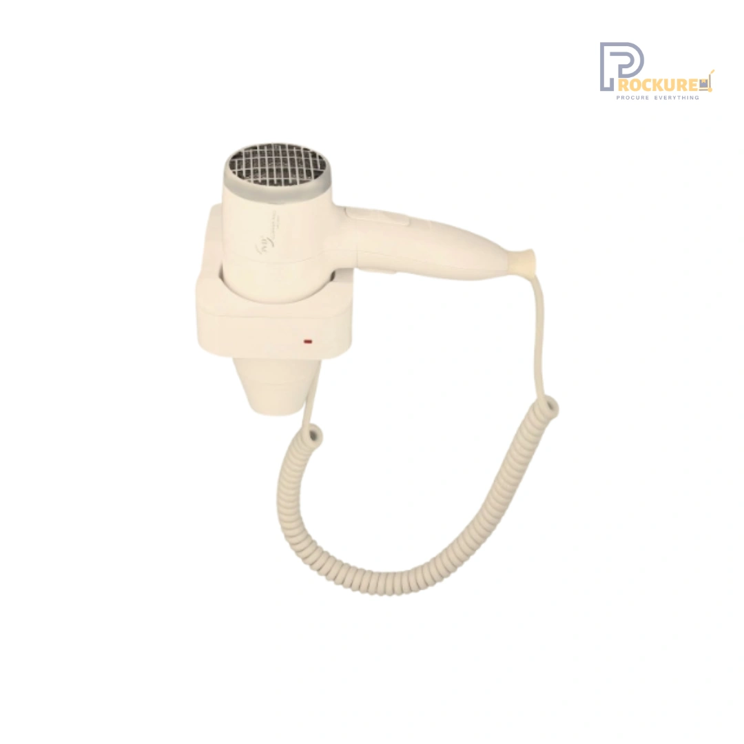 JVD Clipper Pro Hair Dryer (Black) – Space-Saving Wall-Mount Hair Dryer for Guest Bathrooms