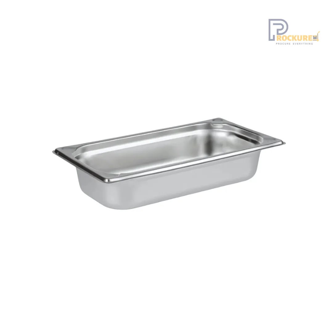 Stainless Steel 304 GN Pans 1/3 – 65mm Deep | 2.4L