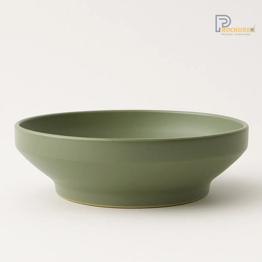 Modern Green Porcelain 12CM Studio Bowl (210 ML) – (Set of 48) – Sanaai