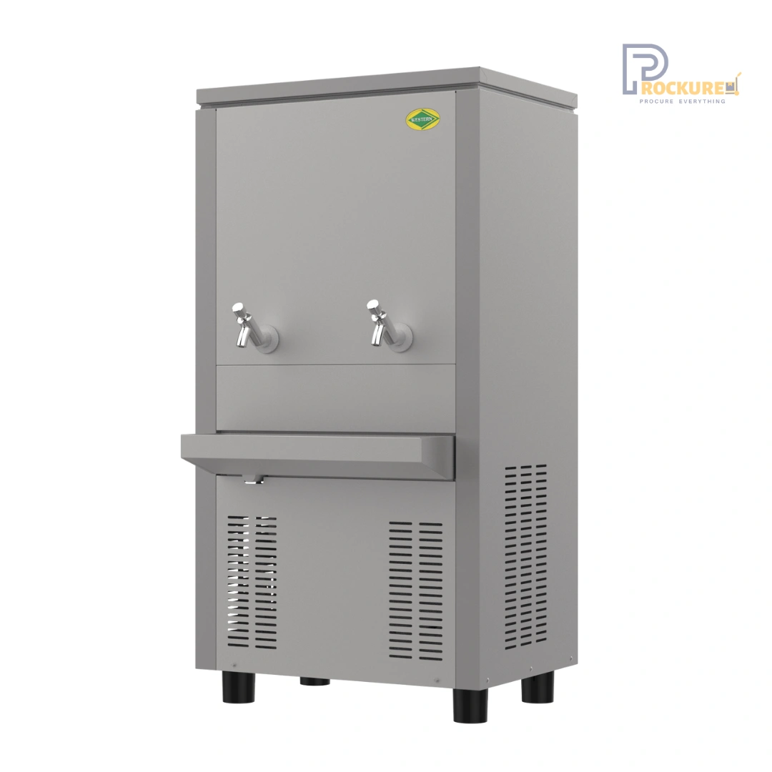 Western SWC4080HC Water Cooler – 2 Tap, 80L Storage, 40 Ltr/Hr Cooling, SS 304 Body