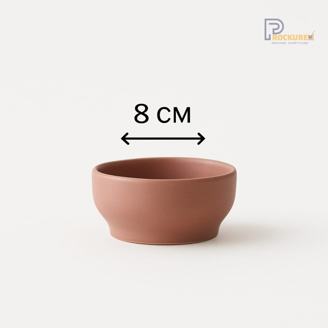 Sanaai Raspberry Pink Dip Bowl Porcelain - 8 cm  (72 Pc Carton)