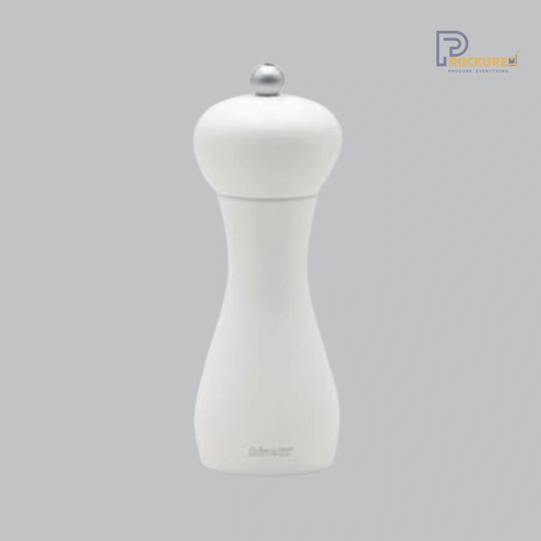 Bisetti Rimini Pepper Mill 18 cm (White Matt Finish) | Crisp & Clean