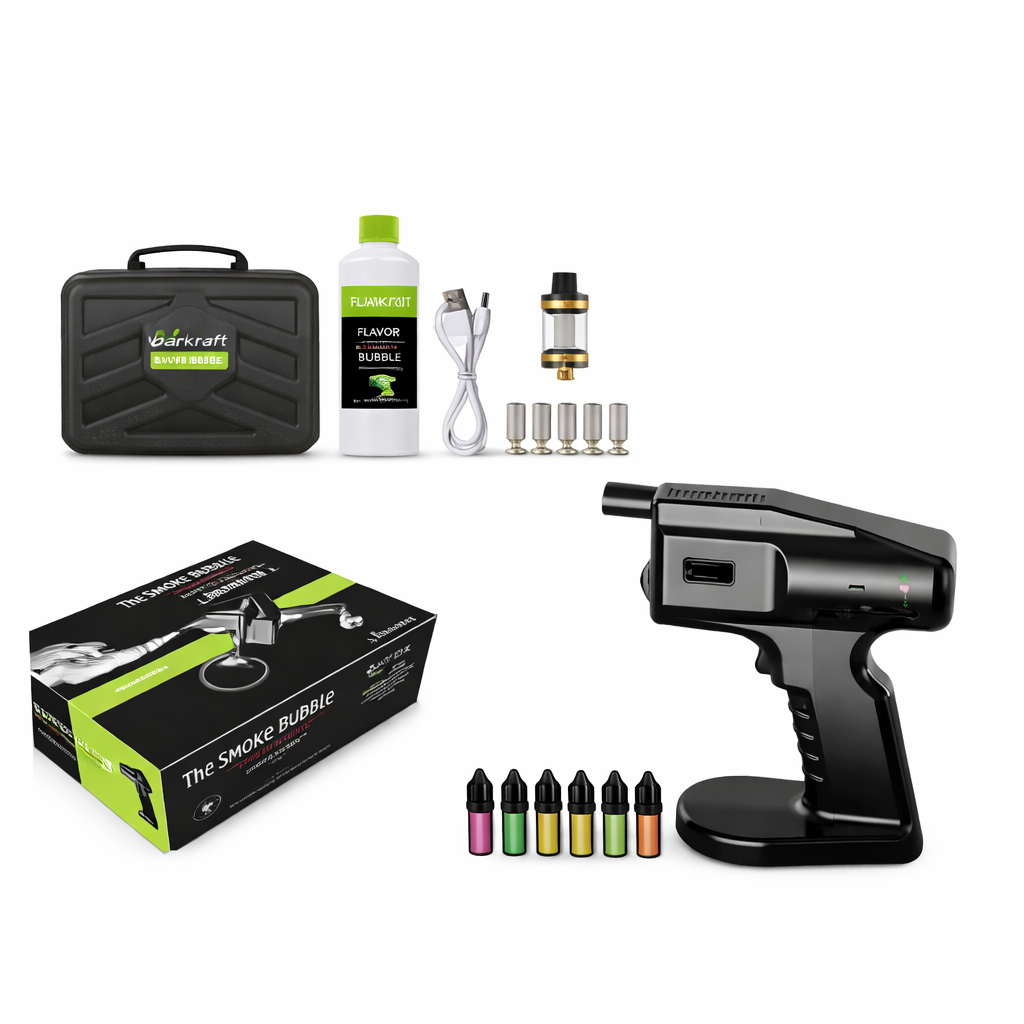 Smoke Bubble Machine BSBM-001 - Includes Smoke Liquid, Tubes & Nozzle