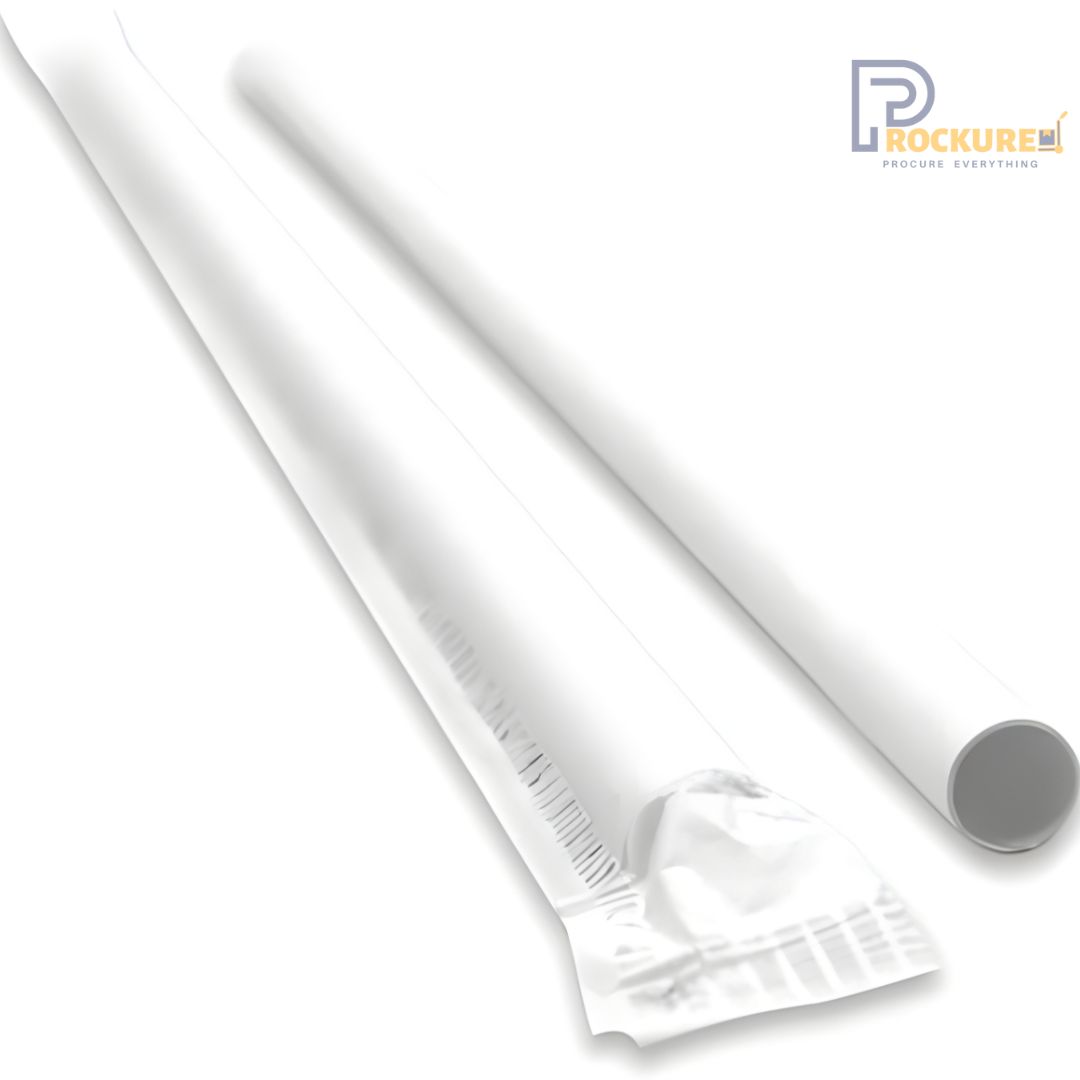 8mm Wrapped Paper Straws | 450 GSM
