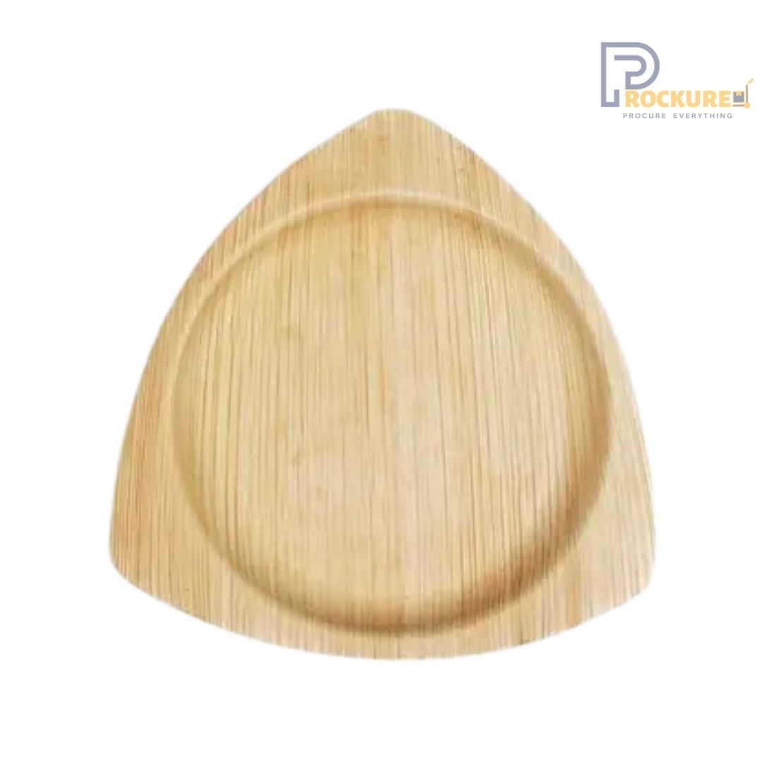 Areca Leaf 6 Inch Triangle Plate