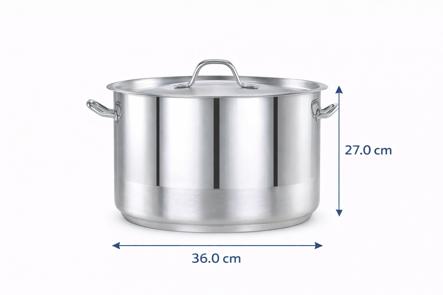 Pradeep Stainless Steel Cookpot 28 Litre - COOK POT 3/4 SIZE 36 X 27 CM