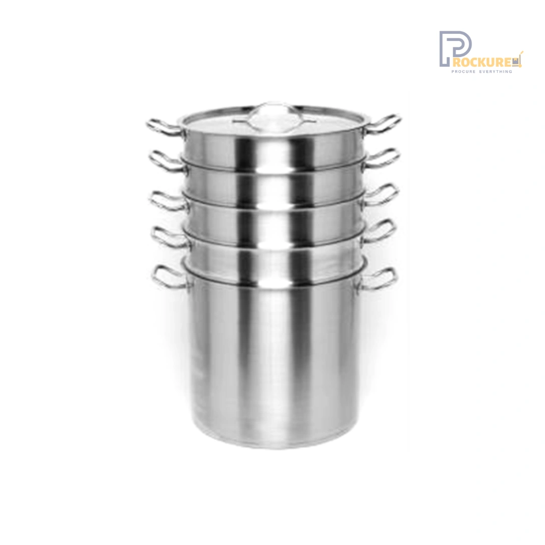 Avon 4-Tier Steamer with Stock Pot & SS Lid (24.0x24.0 cm)