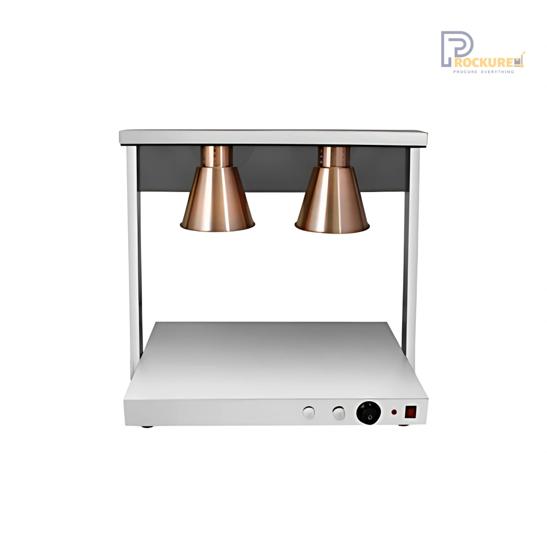 Imported Premium 2 Head Heating Lamp – 1000W Dual-Head Electric Food Warmer, Rose Gold