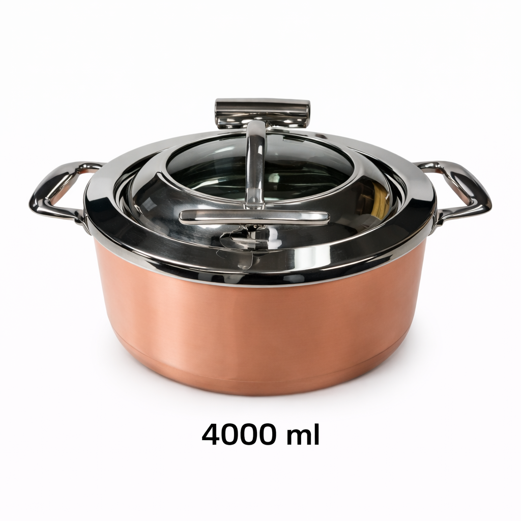 Pradeep Triply Chafing Dish 4 Litre with Copper Coating