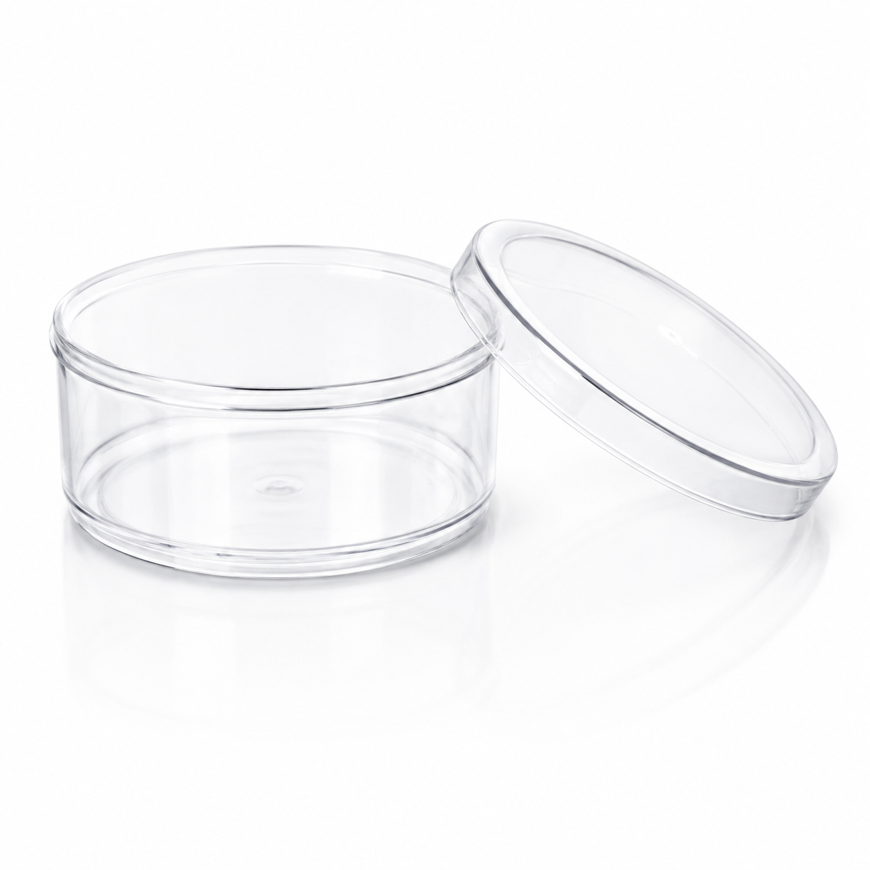 Acrylic Plastic Small Round Dessert Box N54