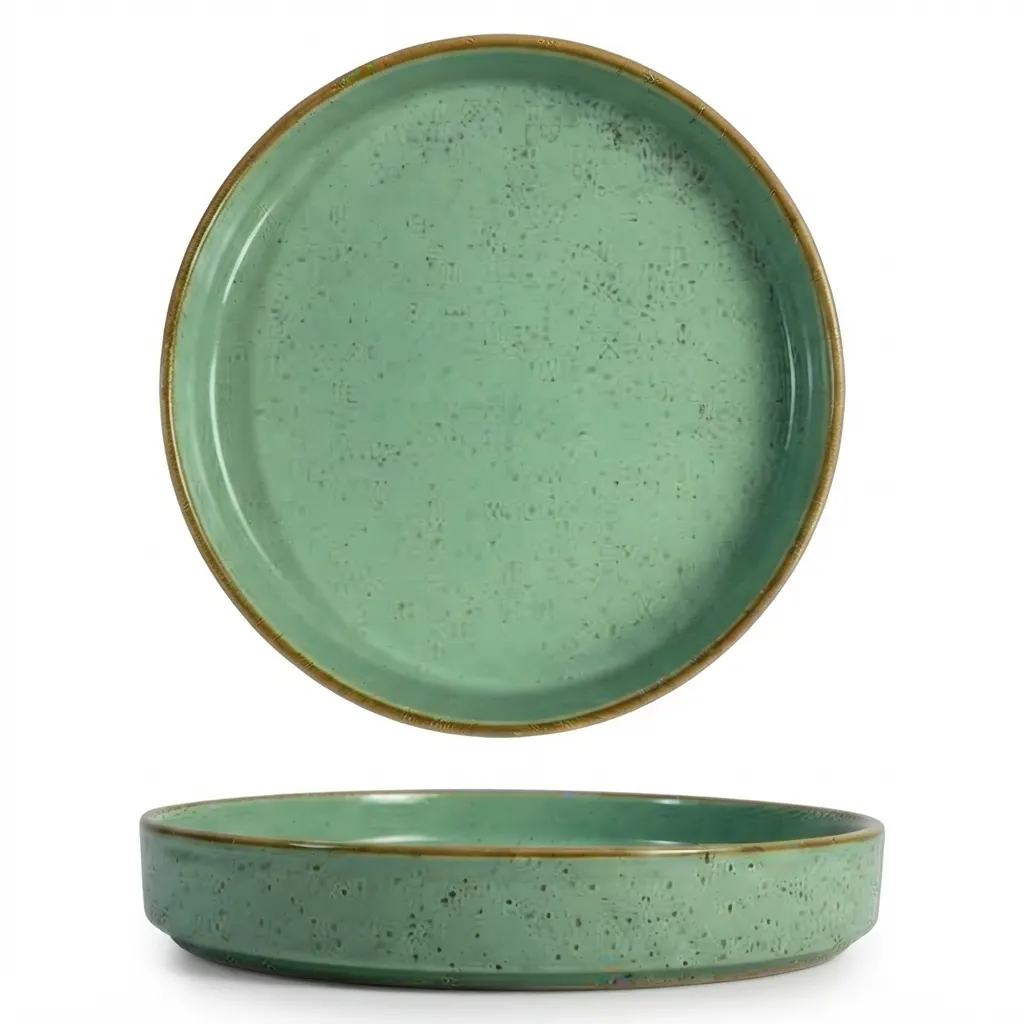 Meraami Aura Mint Ceramic Edge Plate 21 cm