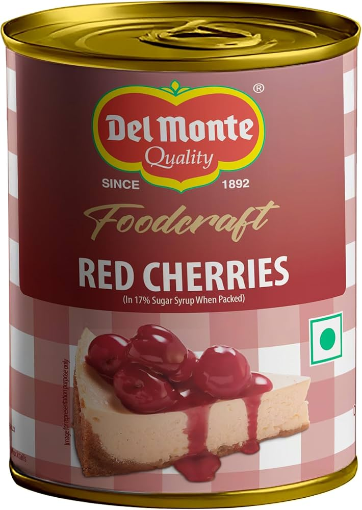 Del Monte Red Cherries 850gm  Food Craft DMRCFC-850