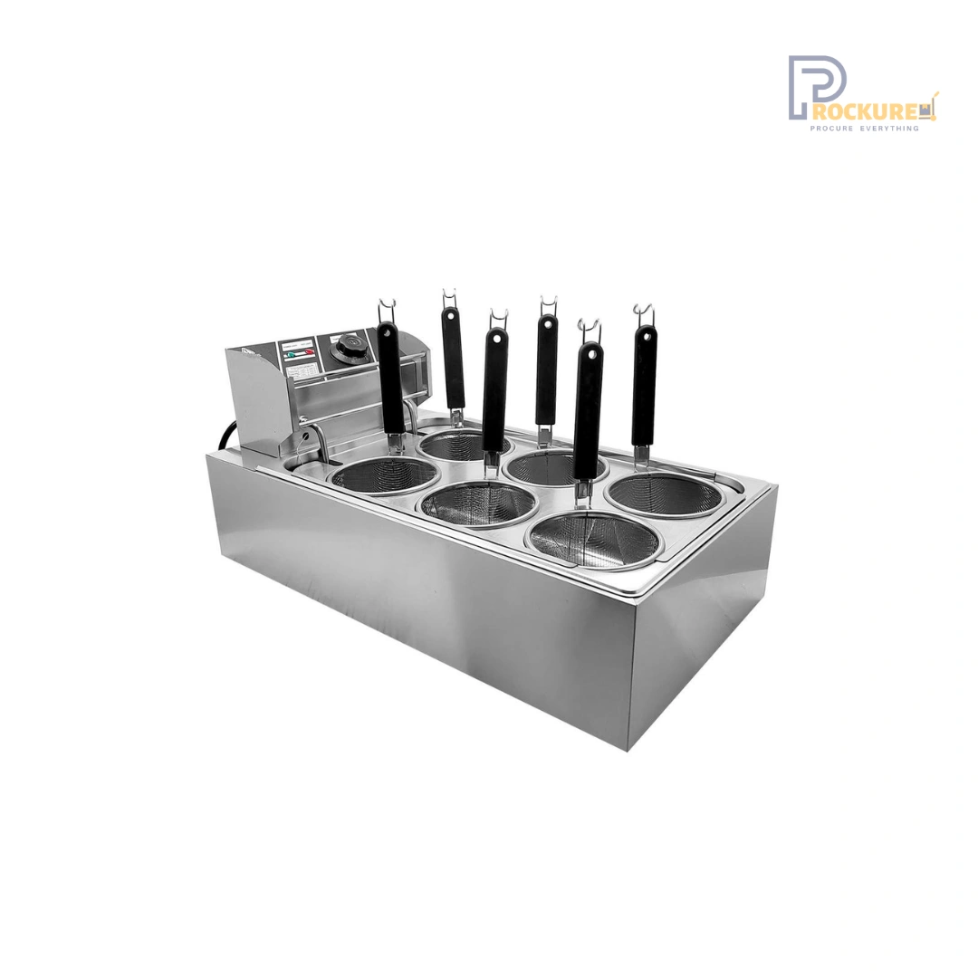 Prockured Basics 6 Compartment Electric Pasta Boiler – 6kW