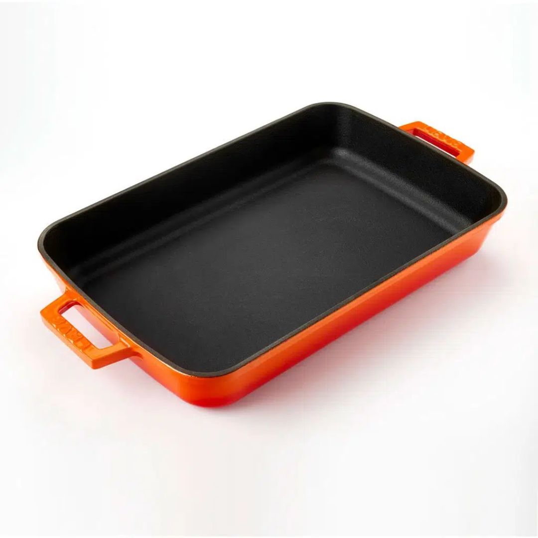 Lava Cast Iron Grill Pan 22 × 30 cm - Roasting Pan