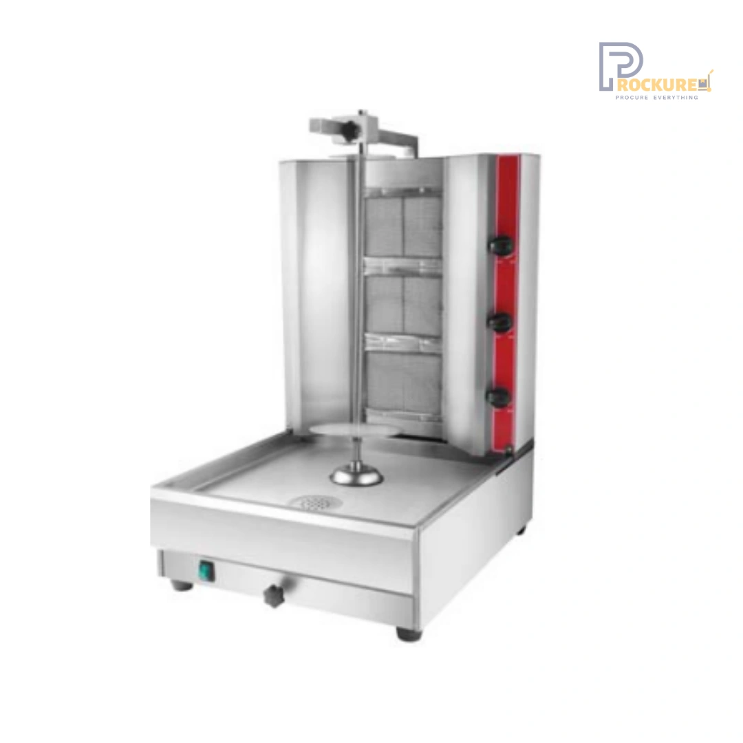 Gas Shawarma Machine (PG-4) | Heavy-Duty & Large Capacity Stainless Steel Grill