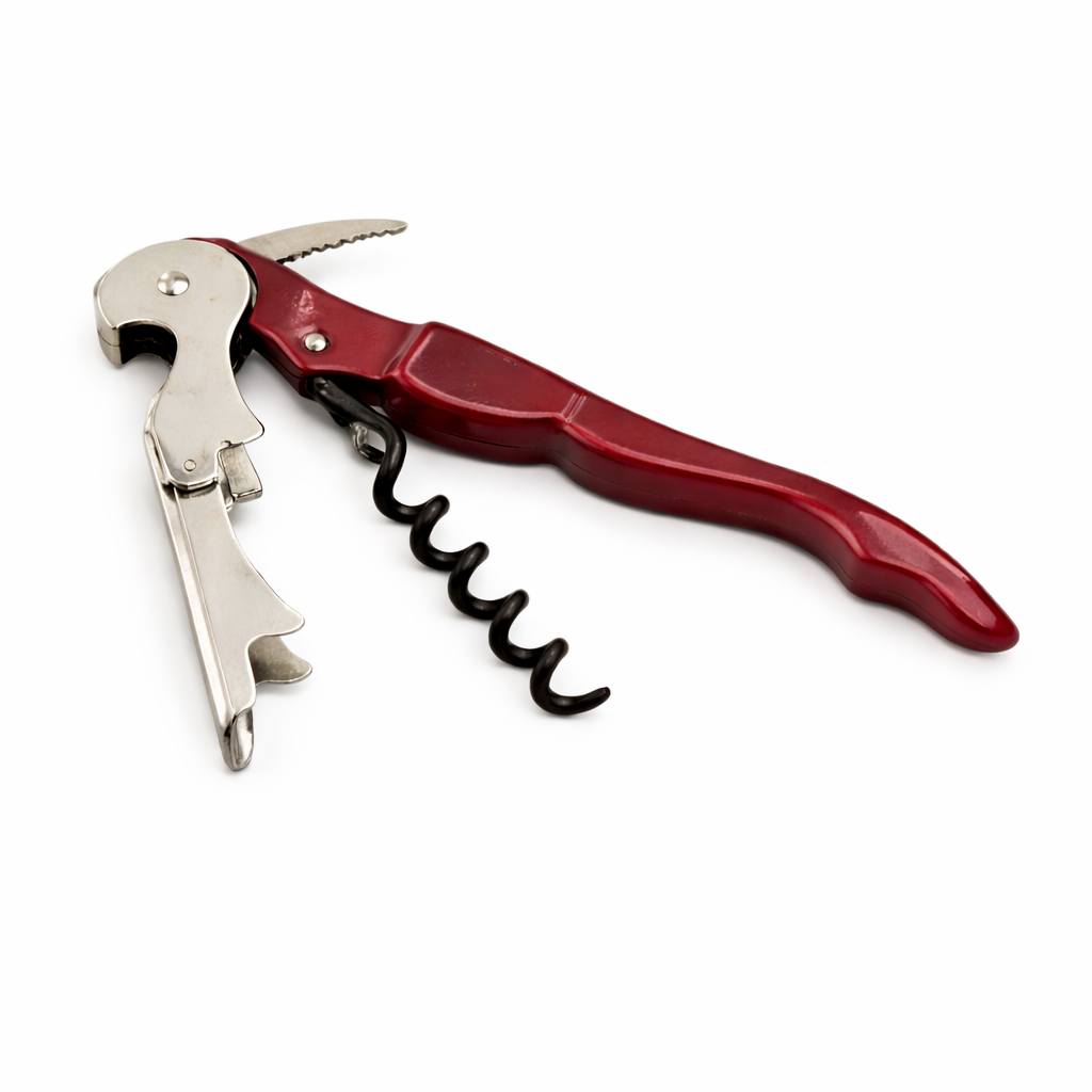 Brown Multipurpose Wine Opener, Stainless Steel Brown Handle OPNERMPOS-BRON