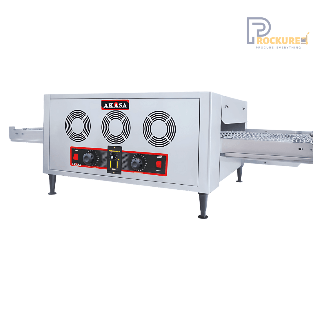 AKASA High-Capacity Electric Conveyor Pizza Oven, 6000W for Commercial Use (CPO19)