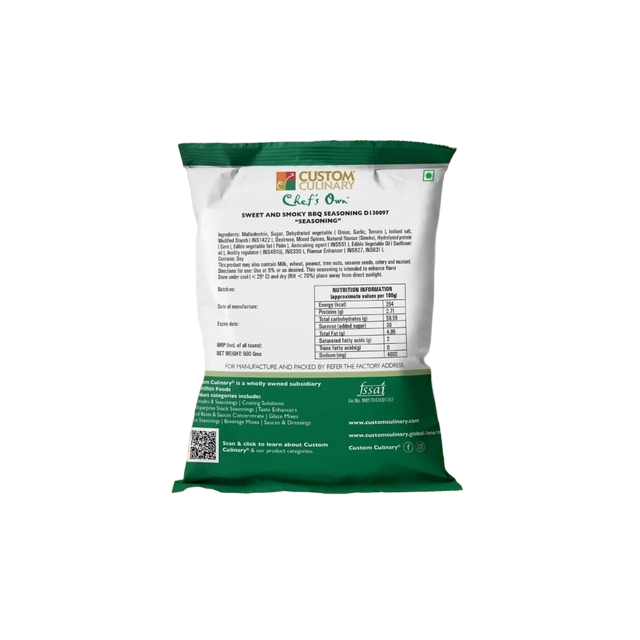 Custom Culinary Sweet and Smoky BBQ Seasoning 500 gm